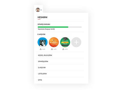 My Account account ecommerce profile shop ui user ux