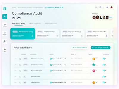 Auditing and Accounting Concept glassmorphism ui