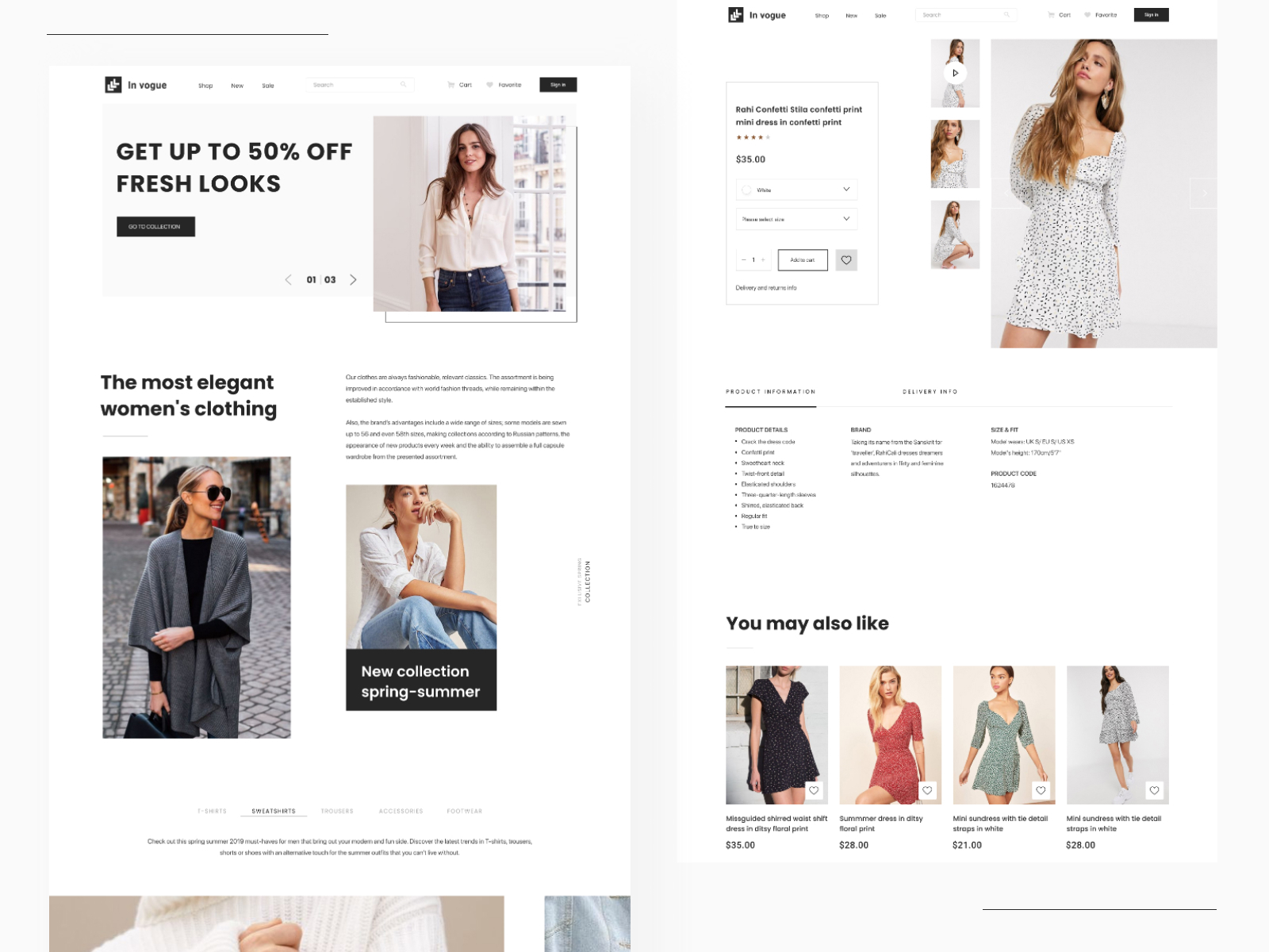 Female hotsell fashion websites