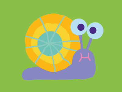 Kids6 character design cute pulcomayo snail