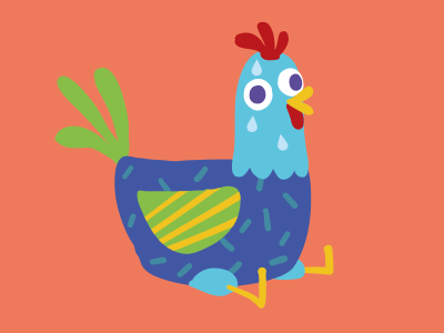 Kids9 character design chicken pulcomayo