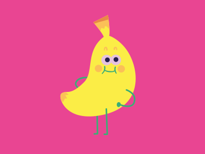 Kids24 banana character design pulcomayo