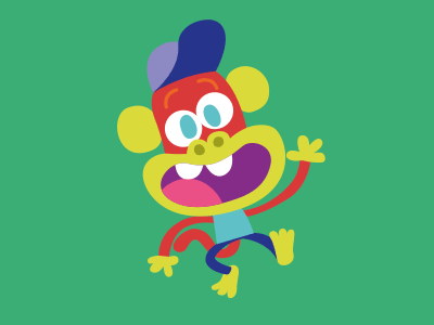 Kids25 character design monkey pulcomayo