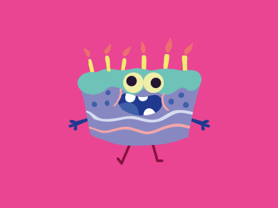 Kids33 birthday cake character design pulcomayo silly