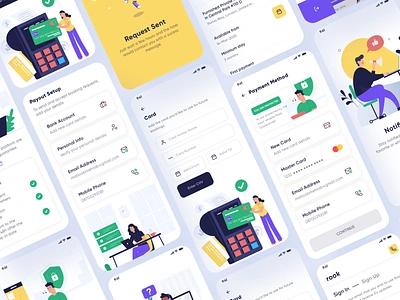 Payment Pages | Rook Room Booking UI Kit android design hotel booking ios design payment payment app real estate room booking ui kit