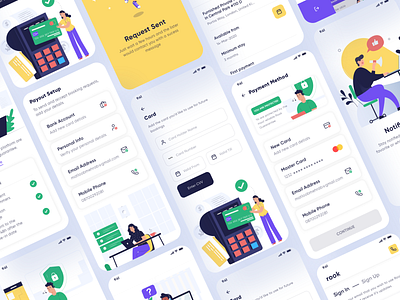 Payment Pages | Rook Room Booking UI Kit android design hotel booking ios design payment payment app real estate room booking ui kit