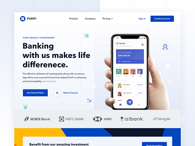 Crypto Banking Platform for PuriFi