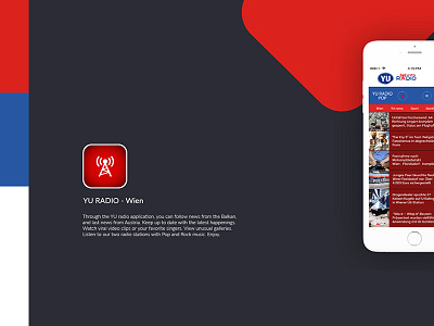 UI/UX design - YU Radio Wien APP