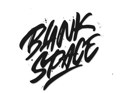 Blank space design handlettering hellodribbble logo logotype tshirt typography vector