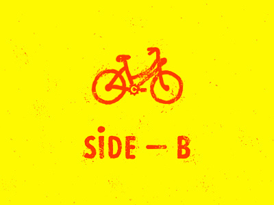 Dear Summer / Process b bicycle bike dry grunge icon side typography