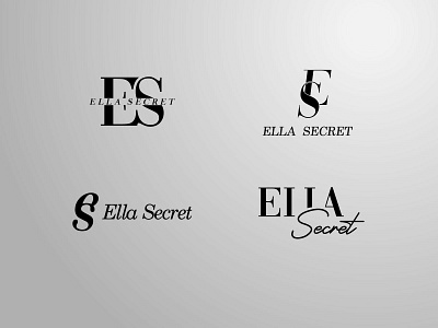 ES-Fashion Logo Typography branding design flat icon logo typography