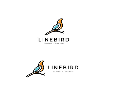 Line Bird Logo animal app bird birdleaf blue botanical branding commerce company design green illustration leaf logo monoline monoline logo monolinear natural nature vector