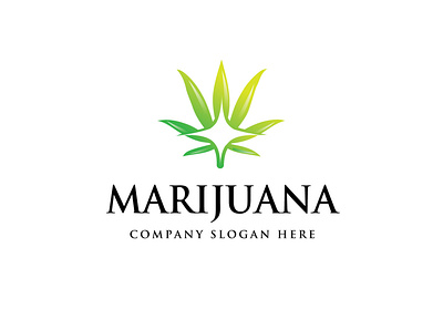 marijuana logo animal app branding cannabis leaf cbd commerce company design drug eco extract ganja green icon illustration logo media monoline vector