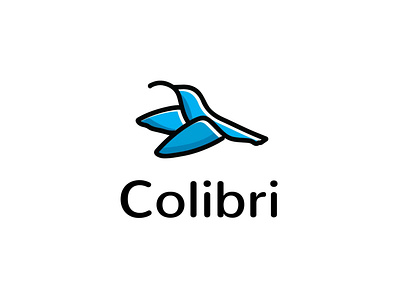 colibri logo app logo branding colibri logo commerce company design fly logo icon iconlogo illustration logo monoline vector wings