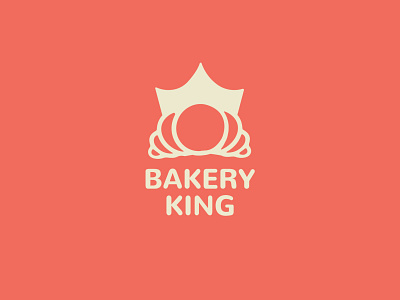 Bakery King Logo app bakery branding bread logo cake commerce company farm food logo illustration king logo kingdom kings logo logomark minimalist logo monoline negative space logo online shop vector