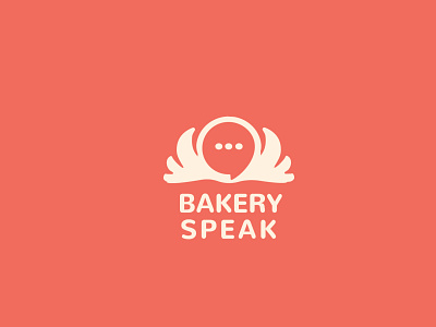 bakery speak logo app bakery logo branding bread logo cake shop logo chat logo commerce communication company design food icon illustration logo logomark logotype media monoline snack speak logo