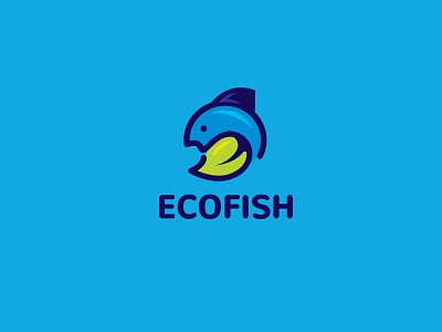 eco fish logo app branding design eco illustration logo logodesign logomark logotype marlin negative space logo ocean ocean fishing sea sea fishing simple logo sports fishing vector water