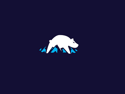 polar bear animal app bear logo branding commerce design illustration lion logo logo marketplace media monoline polar bear roar logo shop tech logo technology vintage web wild