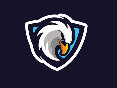 Eagle logo app branding character e sport eagle game logo hawk jersey logo logo mark mascot play technology video youtube