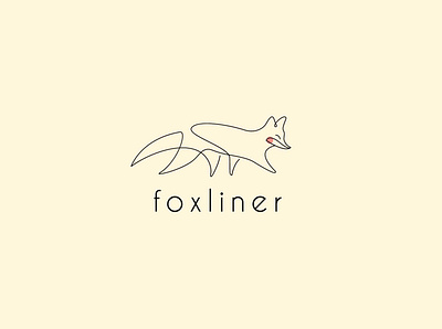 foxliner logo animal app boutique logo brand identity branding company craft logo design fox icon icon design icons illustration line liner logo logotype minimalist monoline vector