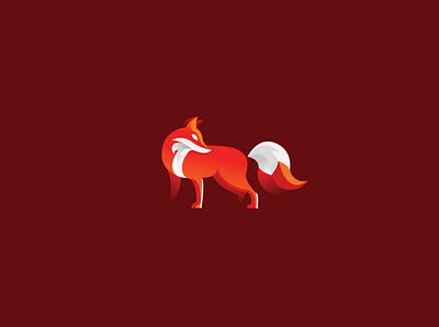 fox gradient logo II animal app app logo artificial intelligence branding commerce company design fox logo gradient logo graphic design icon illustration logo modern logo monoline simple logo technology logo vector wolf logo