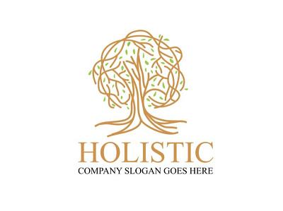 Holistic beauty logo branding clinic logo holistic logo monoline nature photography vector