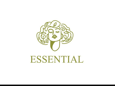 Spa essential fresh beauty beauty logo branding eco logo fresh logo hair logo hairstyle logo monoline nature logo salon logo skincare vector woman logo