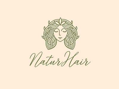 natur hair logo design beautycare branding company ecommerce eyecatching hair beauty hair cut hairstyle healthcare illustration leaves logo minimalist monoline nature salon simple logo tree vector wellness