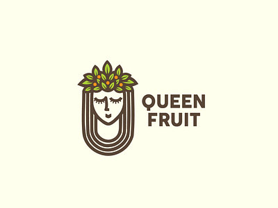 Queen fruit logo design