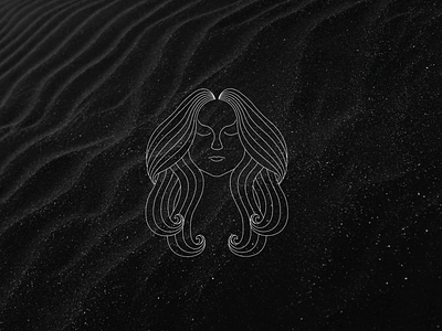 hair brave logo app beauty beauty products branding commerce design hair logo illustration line art linocut logo logoinspiration logomark monoline salon skin care vector web woman