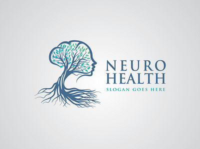 neuro health app brain branding chiropractic clinic company design gradientlogo head illustration logo logomark logominimalist medical mental health mind monoline physical vector woman