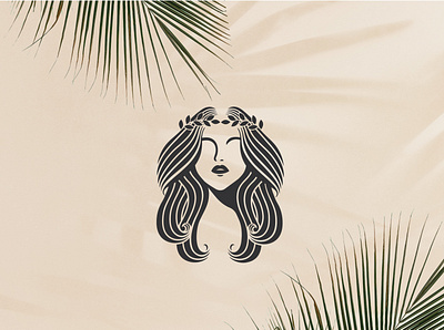 goddess logo app branding company design gold history illustration logo monoline vector