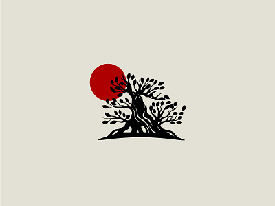 bonsai tree logo app asia bonsai bonsai tree branding chinese company culture design graphic design illustration japan japanese logo logo mark plant tree vector wellness