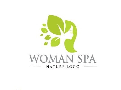 Woman Spa Logo app beautiful beauty boutique commerce company cosmetic doctor leafy leaves logo marketplace shop spa surgery sweet wedding wellness women yoga