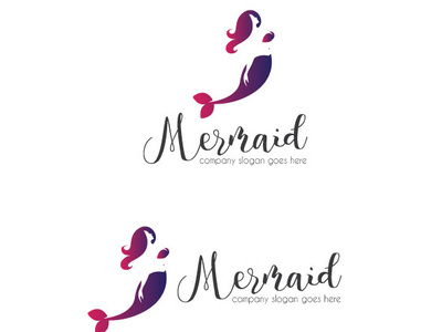 mermaid logo animal app commerce company design fashion fish girl hair icon illustration logo media mermaid oceano sea shop space vector woman