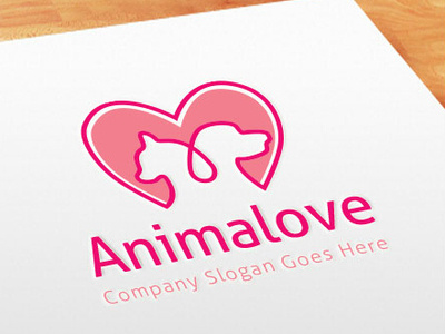 love pet logo animal animation app branding care cat kitten clinic clinica company design dog horse hospitality illustration logo love pet vector veterinary