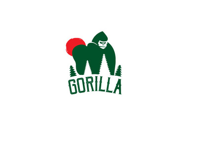 gorilla animal app branding company design gorilla illustration logo marketplace monkey monoline vector web