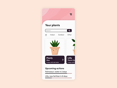 Lïf (animated UI) - plant care mobile app concept adobe after effects adobe illustrator adobe xd animation mobile app plant ui ui animation ui design