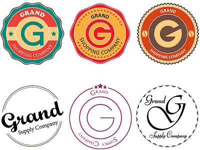 Grand shopping logo design logo