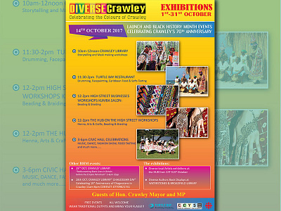 Exhibitions flyer design
