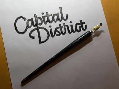 Capital District sketch 3 calligraphy calligraphy and lettering artist calligraphy artist calligraphy logo et lettering etlettering evgeny tkhorzhevsky font hand lettering logo lettering logo logo type