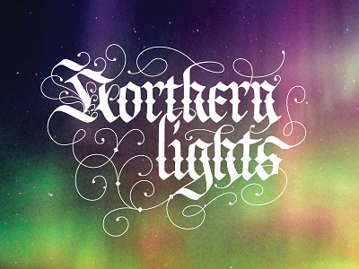 Northern Lights calligraphy calligraphy and lettering artist calligraphy artist calligraphy logo et lettering evgeny tkhorzhevsky font hand lettering logo lettering artist lettering logo logo type