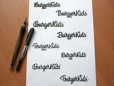 Burger Kids pathfinder calligraphy calligraphy and lettering artist calligraphy artist calligraphy logo et lettering evgeny tkhorzhevsky font hand lettering logo lettering artist lettering logo logo type