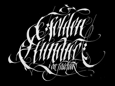 Golden Hudred Calligraphy Logo calligraphy calligraphy and lettering artist calligraphy artist calligraphy logo et lettering evgeny tkhorzhevsky font hand lettering logo lettering artist lettering logo logo type