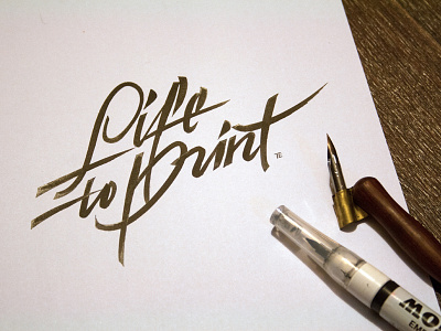 Livetoprint Calligraphy Logo