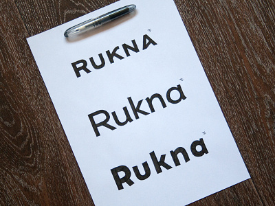 Rukna Calligraphy Logo