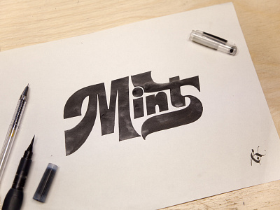 Mint calligraphy calligraphy and lettering artist calligraphy artist calligraphy logo et lettering evgeny tkhorzhevsky font hand lettering logo lettering artist lettering logo logo type