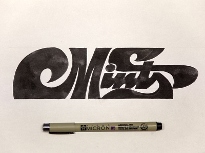 Mint music entertainment calligraphy calligraphy and lettering artist calligraphy artist calligraphy logo et lettering evgeny tkhorzhevsky font hand lettering logo lettering artist lettering logo logo type