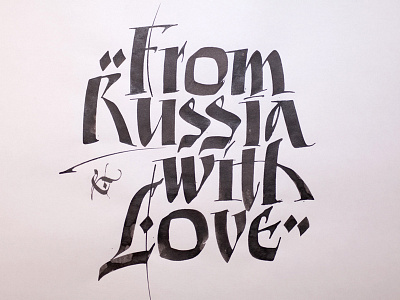 FromRussiaWithLove calligraphy calligraphy and lettering artist calligraphy artist calligraphy logo et lettering evgeny tkhorzhevsky font hand lettering logo lettering artist lettering logo logo type