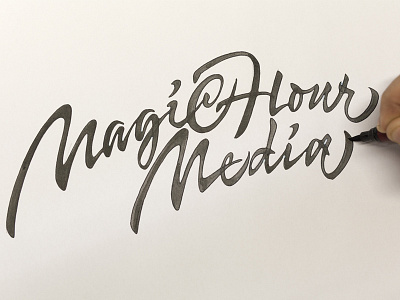 Magic Hour Media calligraphy calligraphy and lettering artist calligraphy artist calligraphy logo et lettering evgeny tkhorzhevsky font hand lettering logo lettering artist lettering logo logo type